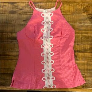 Lilly Pulitzer Sleeveless Top with White Accents